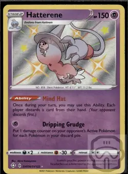Hatterene SV056/SV122 Shiny Rare Shining Fates Shiny Vault Pokemon Holo NM/M - Image 3