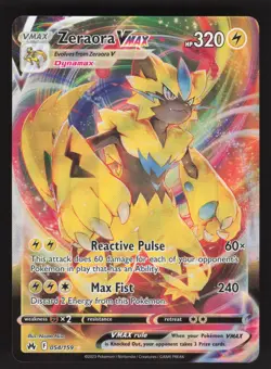 Zeraora VMAX 054/159 Pokemon TCG Crown Zenith NM - Image 1