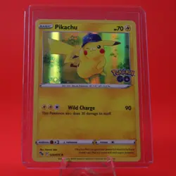2022 Pokemon TCG Pokemon GO! Holo Rare 028/078 Pikachu - Image 1
