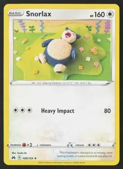 Snorlax 109/159 Rare Crown Zenith Pokemon Near Mint - Image 1
