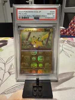 PSA 10 Pikachu Master ball 2023 Pokemon JPN SV2A Reverse Holo - Image 1