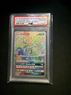 Dialga GX PSA 10 Pokemon TCG 2018 Forbidden Light 138/131 Holo Secret Rare - Image 1