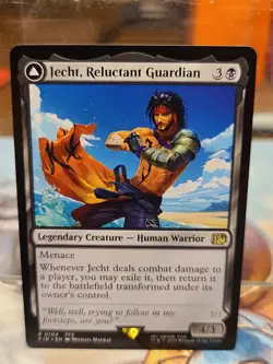 0104 Jecht, Reluctant Guardian Rare Human Warrior Final Fantasy NM Card MTG FIN - Image 1
