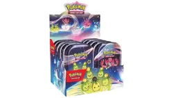Pokemon TCG Paldean Fates Mini Tin Display Sealed Case (10 Tins) Factory Sealed - Image 1