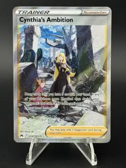 Pokemon Cynthia's Ambition SWSH: Crown Zenith: Galarian Gallery GG60/GG70 NM - Image 1