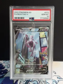 Mewtwo V 072/078 Pokemon GO PSA 10 - Image 1