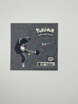 Ash PR23 Pokemon Artbox Sticker 1999 Vintage Prizm Holo Series 1 - Image 2