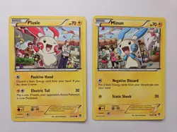 Plusle & Minun Connecting Art 31/111 32/111 AA03 XY Pokemon Furious Fists NM - Image 1