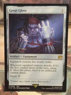 0258 Genji Glove Rare FFV Artifact Final Fantasy MTG NM Card Near Mint Artifact - Image 1