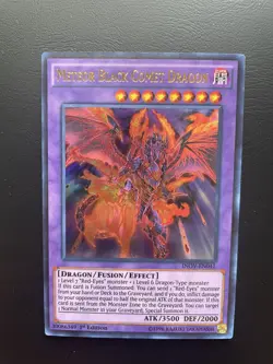 Yugioh Meteor Black Comet Dragon INOV-EN041 1st Edition Ultra Rare NM/LP - Image 1