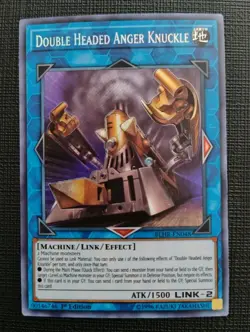 Near Mint Yugioh Double Headed Anger Knuckle BLHR-EN048 Secret Rare 1st Edition - Image 1
