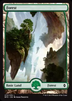 Forest (272) (Full Art) - Light Play MTG Battle for Zendikar - Image 1