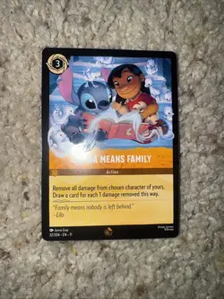 Disney Lorcana Winterspell Ohana Means Family 32/204 Legendary Non-Foil - Image 1