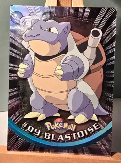 Topps Pokemon Blastoise #09 Checklist Card TV Animation Edition Holo Foil - Image 1