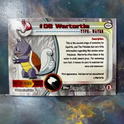 2000 Pokemon Card Topps Chrome Wartortle #08 - Image 2