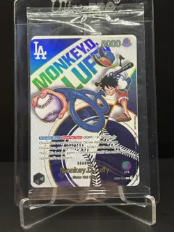 Monkey.D.Luffy (010) Dodgers x One Piece Promo Card EB02-010, Sealed - Image 1