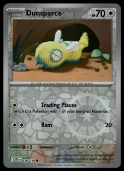 Dunsparce #120/159 SV09: Journey Together Reverse Holo Pokemon Card - Image 1