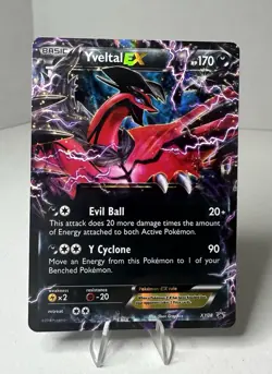 Yveltal EX XY08 Ultra Rare Black Star Promo Pokemon Card English 2014 - Image 1