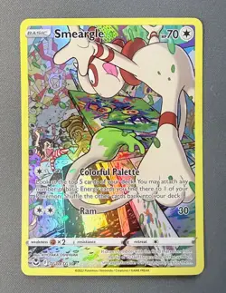 Smeargle TG10/TG30 Silver Tempest Trainer Gallery Holo Pokemon Card NM w/ Bend - Image 1