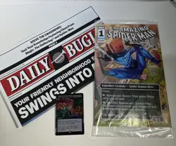 PAX MTG Magic The Gathering Spider-Man Sinister Six card, Comic & Daily Bugle - Image 1