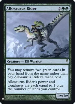 Allosaurus Rider [Mystery Booster] Moderately Played Foil - Image 1