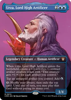 Urza, Lord High Artificer (Borderless Profile) [Commander Masters] - Image 1