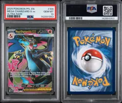 PSA 10 Pokemon Phantasmal Flames Mega Charizard EX 109/094 Ultra Rare - Image 3