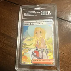 LILLIE’S DETERMINATION TAG GEM MINT 10 184/132 MEGA EVOLUTION ENGLISH POKEMON - Image 1