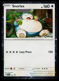 Snorlax 122 Promo Scarlet & Violet Pokemon Near Mint - Image 1