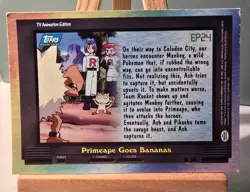 2000 Pokemon TV Animation Series 2 #EP24 Primeape Goes Bananas Blue Logo - Image 2