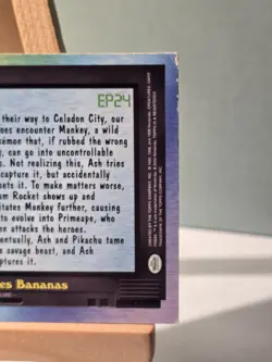 2000 Pokemon TV Animation Series 2 #EP24 Primeape Goes Bananas Blue Logo - Image 4