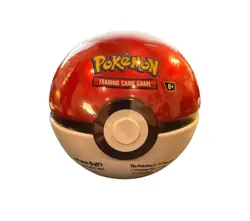 2024 The Pokemon Poke Ball Tin - 3 TCG Booster Packs & 2 Sticker Sheets - Image 1