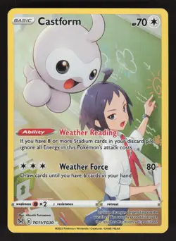Castform TG11/TG30 Pokemon TCG Lost Origin Trainer Gallery NM - Image 1