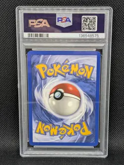 2004 POKEMON EX TEAM ROCKET RETURNS ROCKET'S MEOWTH #46 REVERSE HOLO STAMP PSA 8 - Image 2