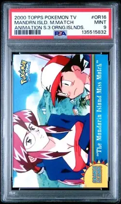 2000 Topps Pokemon TV #OR16 Mandarin Island Miss Match PSA 9 MINT - Image 1