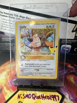 Pokemon TCG Cleffa Rare Holo Neo Discovery 20/111 30 HP Vintage - Image 1