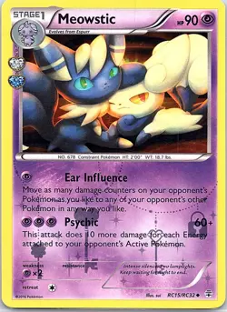 Meowstic RC15/RC32 Uncommon Generations Pokemon Moderately Played - Image 1