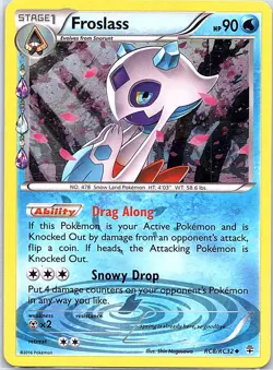 Froslass RC8/RC32 Uncommon Generations Pokemon Holo Moderately Played - Image 1