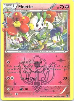 Floette RC18/RC32 Uncommon Generations Pokemon Moderately Played - Image 1