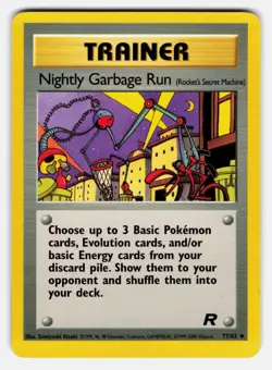 Nightly Garbage Run (Rocket's Secret Machine) TR #77/82 MP Pokemon TCG Uncommon - Image 1