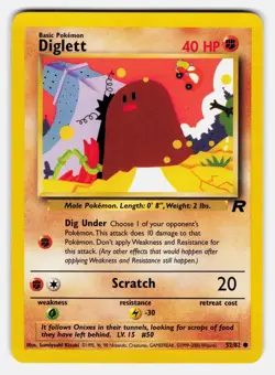Diglett TR #52/82 LP Pokemon TCG Common - Image 1