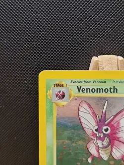 Pokemon 1999 WOTC Jingle Holo Venomoth 13/64 - Moderate Play - Image 3