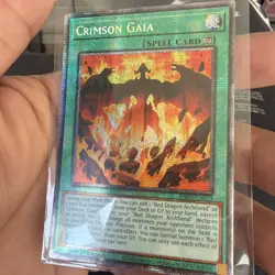 Crimson Gaia 1st Edition Starlight Rare RA05-EN070 Yu-Gi-Oh! NM - Image 1