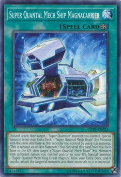 1x (NM) Super Quantal Mech Ship Magnacarrier - OP10-EN023 - Common - Unlimited E - Image 1
