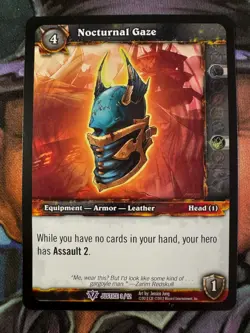World of Warcraft TCG Promo Justice 3/12 Nocturnal Gaze - Image 1
