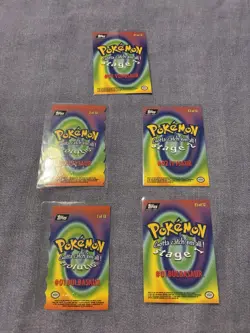 Pokemon Topps Trading Cards Venasuar Bundle X5 Cards No Duplicates - Image 2
