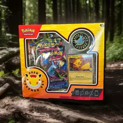 Pokemon Day 2026 30th Anniversary Pikachu Card Coin Mega Evolution Booster Box - Image 1
