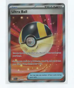 Ultra Ball Full Art Ascended Heroes 264/217 POKEMON TCG TRAINER ITEM CARD - Image 1