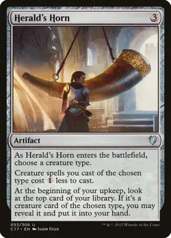 ~1x Herald's Horn x1 ~NM~ C17 Magic the Gathering MtG~ - Image 1