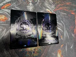 Swamp (Phyrexian) - Full Art (Oil Slick Raised Foil) Phyrexia: All Will Be... - Image 1